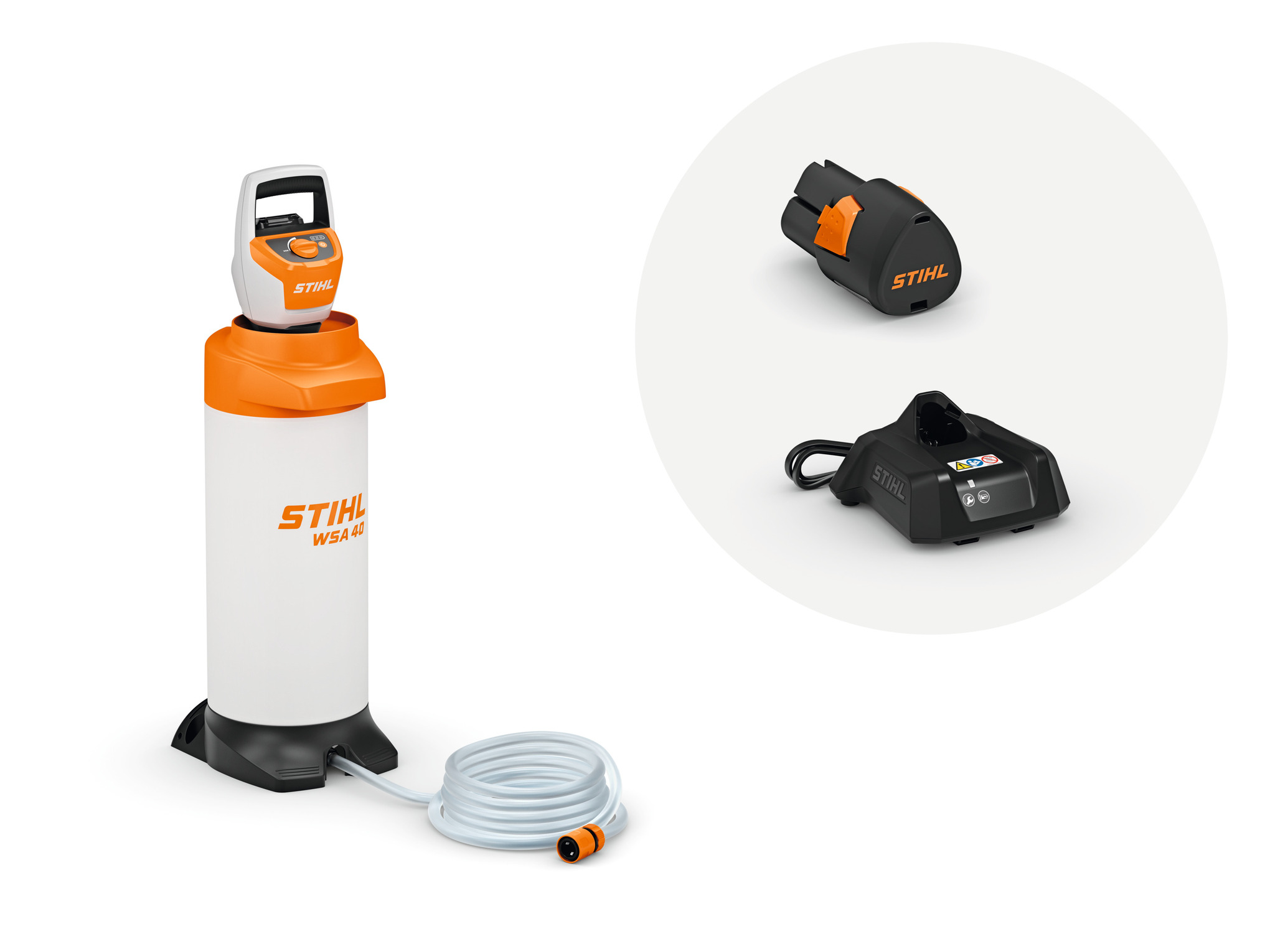 WSA 40 con batteria AS 2 a caricabatterie AL 1