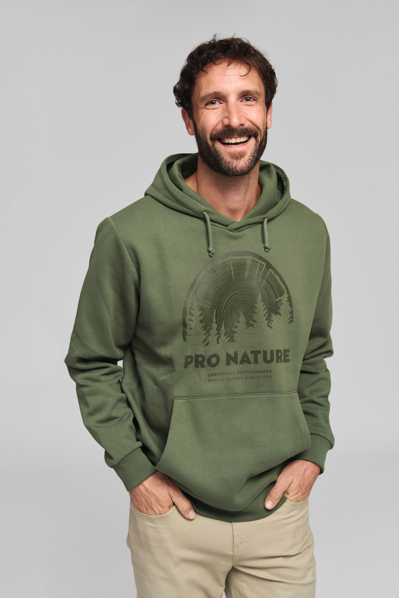 Felpa con cappuccio PRO GREEN
