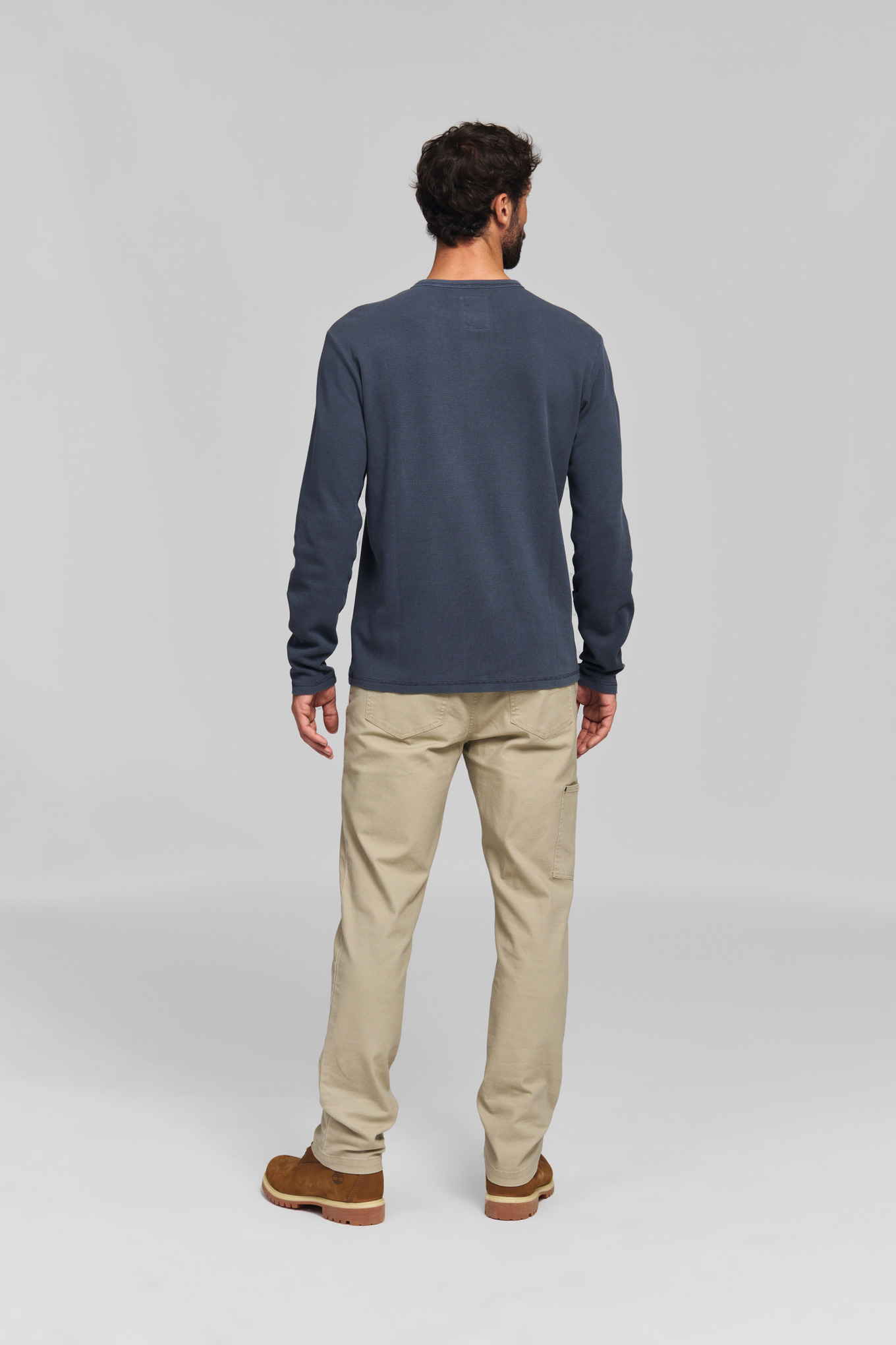Maglia a maniche lunghe HENLEY WAFFLE