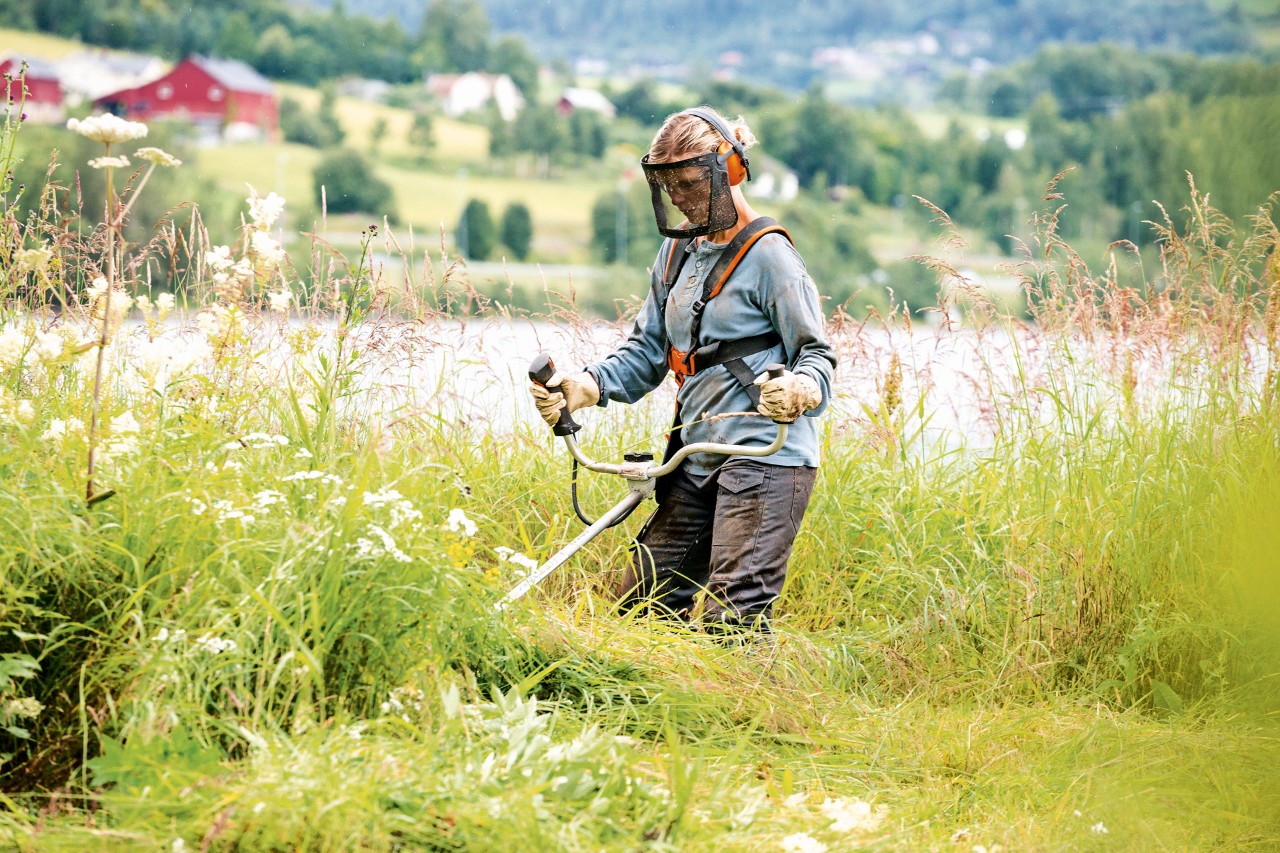 Quando si lavora in erba alta nei pressi di un lago con il decespugliatore a benzina STIHL FS 240, la sicurezza sul lavoro è fondamentale